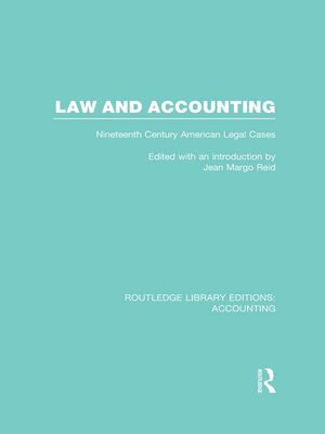 cover image of Law and Accounting (RLE Accounting)